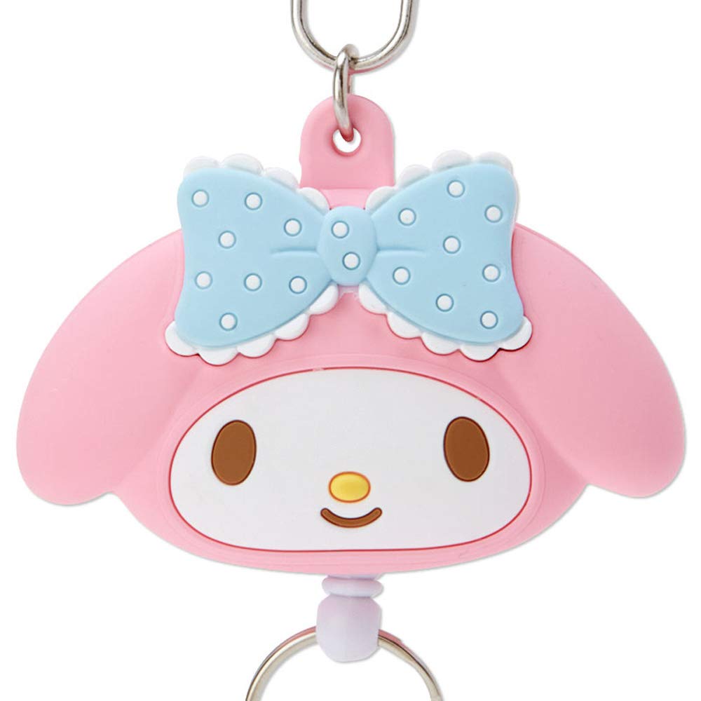 Sanrio My Melody Reel 189472 Face-Shaped Keychain, Pink,