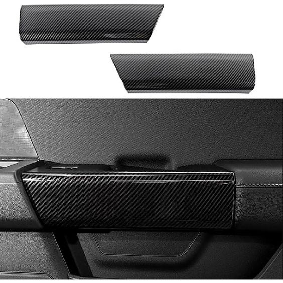Keptrim for F-150 ABS Carbon Fiber Inner Door Handles Cover Trim for Ford F150 2015 2016 2017 2018 2019 2020 (4pcs)