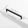 glossy gold silver black and white nickel cabinet door handles, kitchen cabinet drawers, wardrobe aluminum alloy