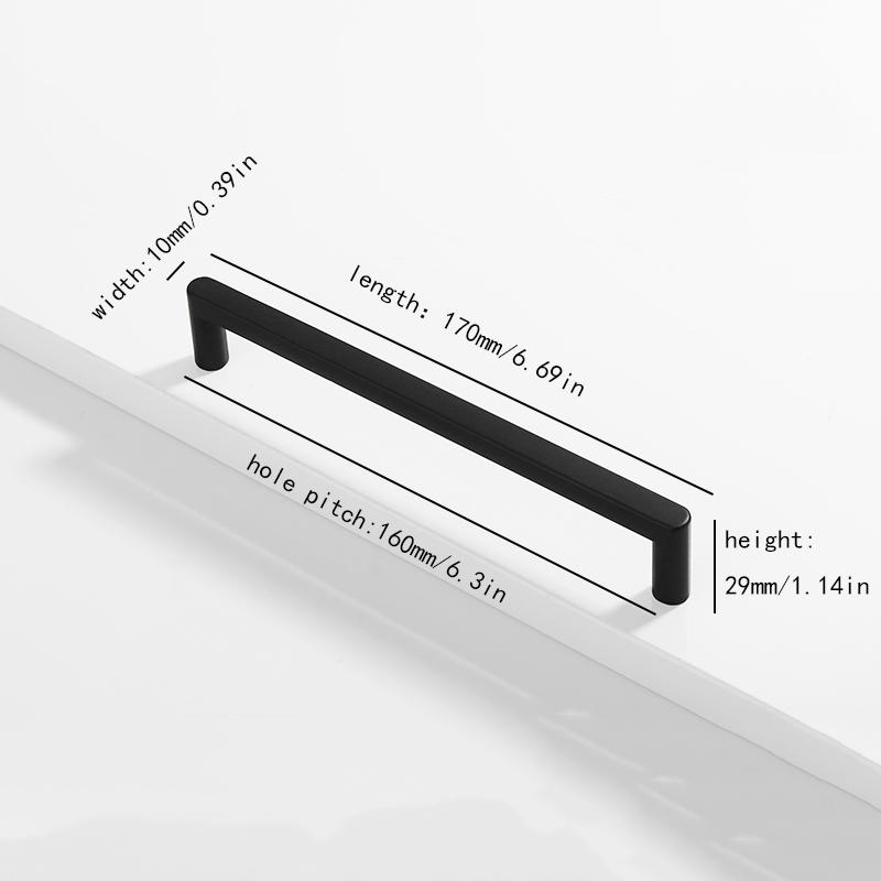 glossy gold silver black and white nickel cabinet door handles, kitchen cabinet drawers, wardrobe aluminum alloy