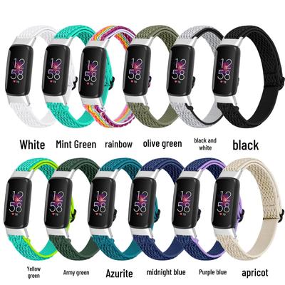 Adjustable Elastic Herringbone Strap for Fitbit Luxe Watch