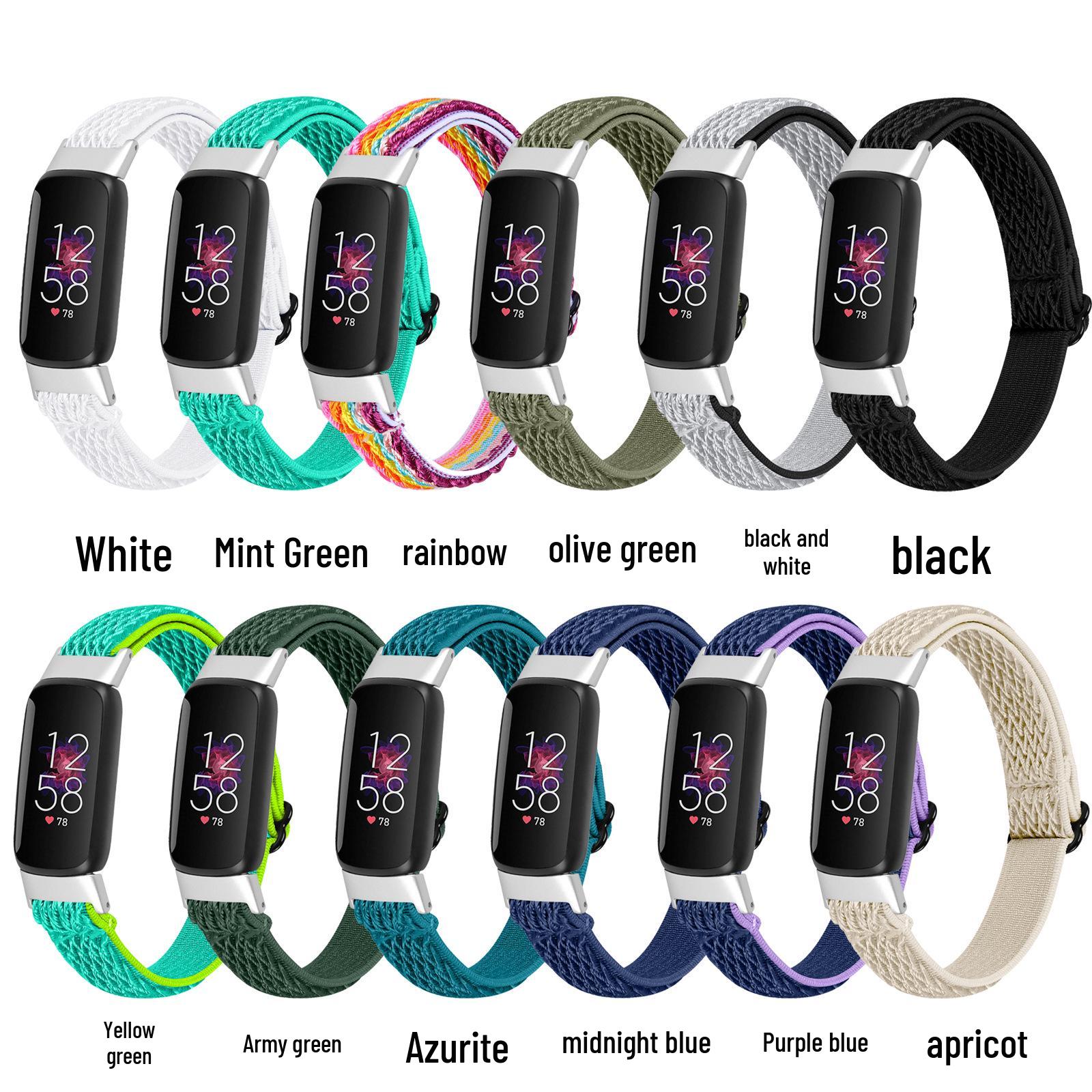 

Adjustable Elastic Herringbone Strap for Fitbit Luxe Watch
