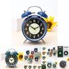 Battery-powered Round Nighttime Luminous Alarm Clock For Bedroom Table