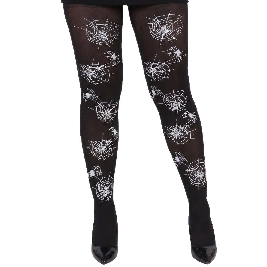 Halloween & Christmas Cartoon Print Stockings - Festive Pantyhose for Holiday Parties & Costume Props