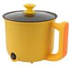 Electric Noodle Cooker Yellow 1.8L 2 Speed Adjustment 600W Automatic Power Off Anti Stick with