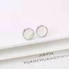 Natural Shell Square Round Butterfly Gold/Silver Stud Earrings Minimalist for Women Girls New Fashion Jewelry Daily Wear