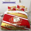 Crest Legacy Custom Name Pattern Bedding Quilt Set Quilt Cover Pillowcase Home Birthday Gift(1 * duvet cover + 2 * pillowcase, without core)