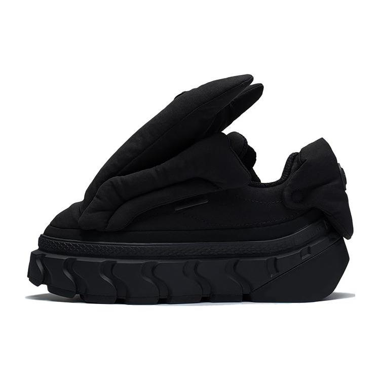 New LiNing Sui Yao Quirky With Blessing Durable Breathable High Top Sports Casual Shoes Women's Black AGCS226-3
