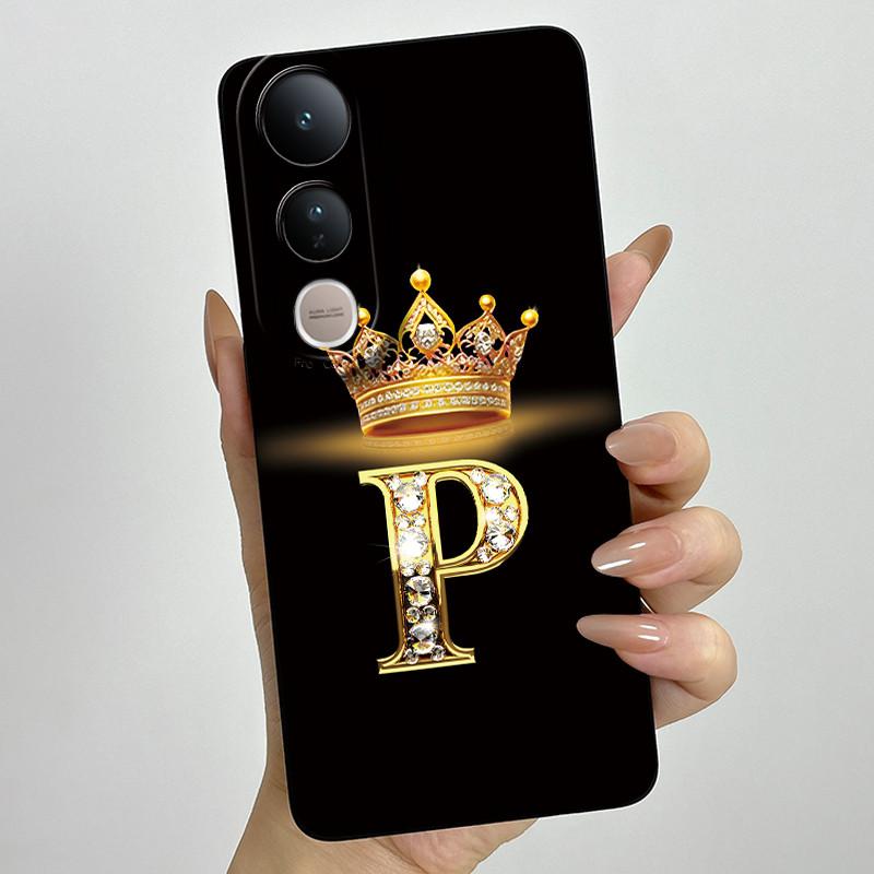 For Vivo V50 Lite 5G Case Luxury Letters Couple Silicone Soft Phone Cases For Vivo V50 V50Lite 5G Camera Protection Back Cover