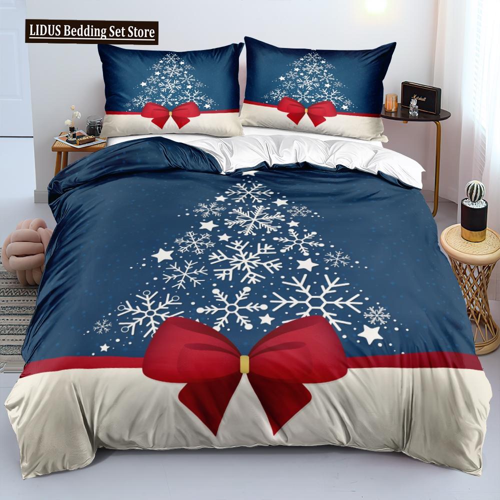 Nordic Style Duvet Cover Set 3D Snow Tree Print Dreaminess Bedding Set Adult Polyester Comforter Cover And Pillowcase King Size