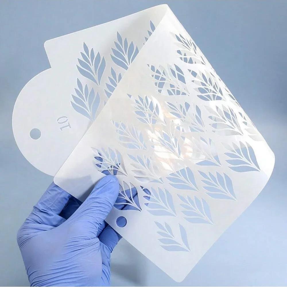 Cake Stencil Dotted Line Shape Pattern Wedding Cake Decorating Lace Cake Fondant Boder Stencils Template DIY Drawing Mold Tool