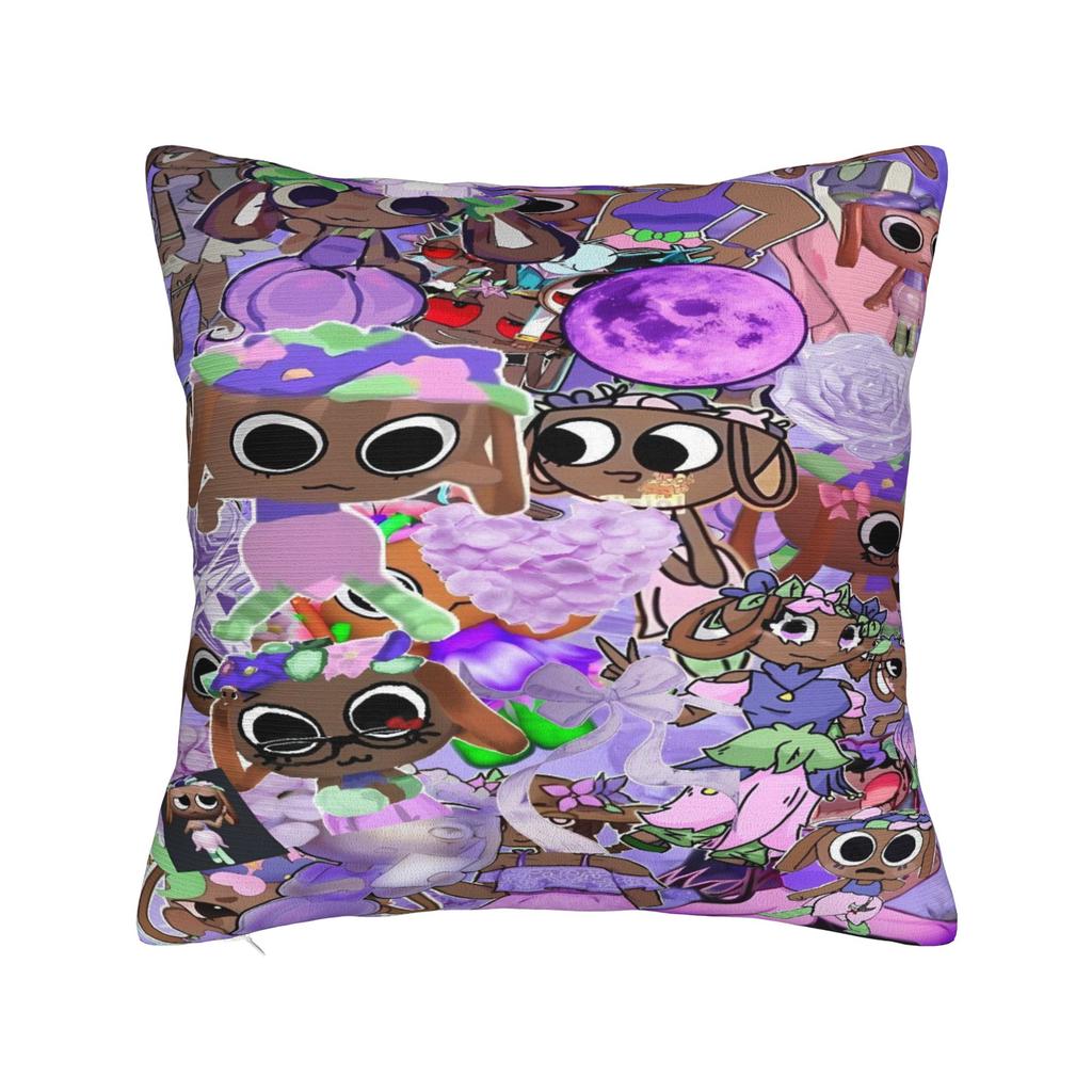 Dandys Värld Spel Tecknad Kuddfodral Mjuk Kuddefodral Mode Kuddfodral För Soffa Sovrum Heminredning