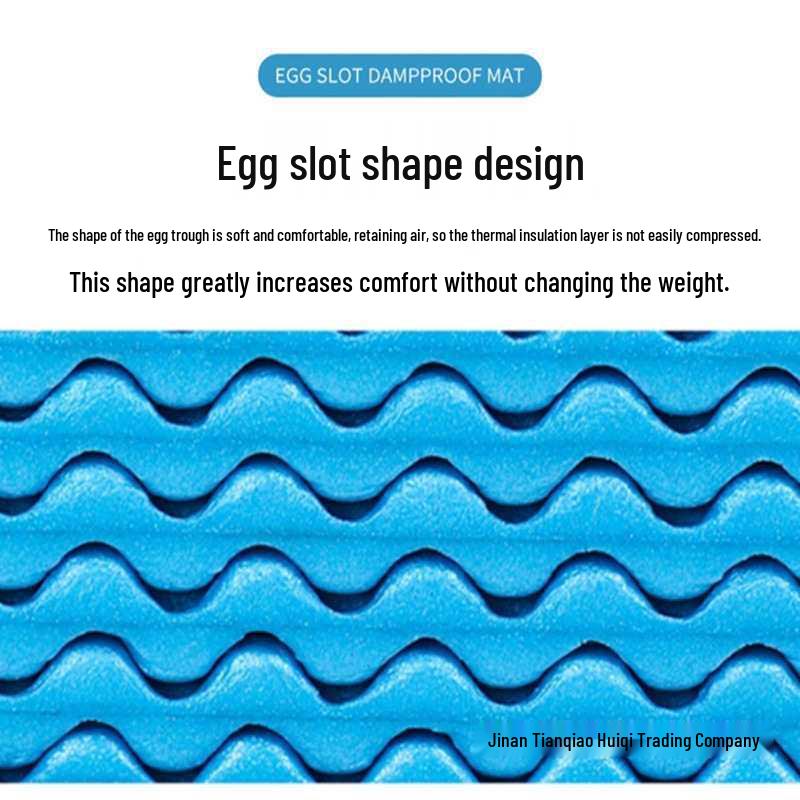 Foldable Insulated Egg Nest Foam Camping Mat, Thickened & Moisture-Proof for Single Person Outdoor Use