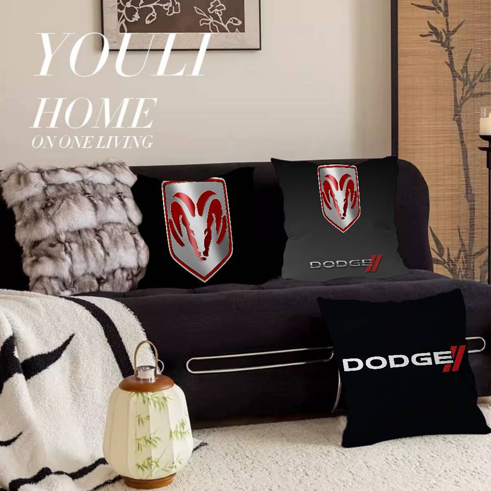 D-Dodges Auto Brand Pillowcase toon Gift Cushion Cover Bedroom Home Sofa Chair Seat Decor pillow case
