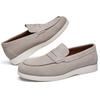 Moda Nuove Scarpe Piatte da Uomo in Pelle Scamosciata a Punta Slip-On Scarpe Eleganti da Uomo Designer Penny Loafers Calzature per Homecoming Matrimonio