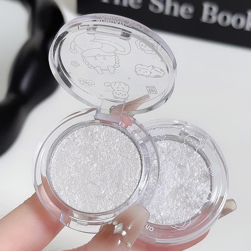 Solid Color Matte Pure White Eye Shadow Silkworm Eye And Brightening Highlighter Delicate Head T8F1
