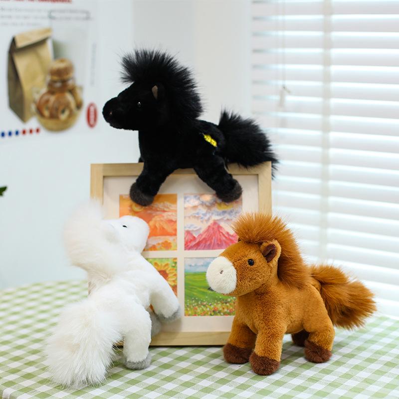 New Year Zodiac Horse Plush Toy - Lucky Horse Doll for Claw Machines and Decor