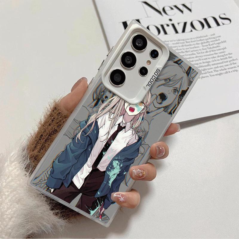 Anime Character Power CSM Soft Phone Case for Samsung Galaxy S24 S25 FE S26 Edge S23 Ultra S22 Plus S21 + Shockproof Cover Back