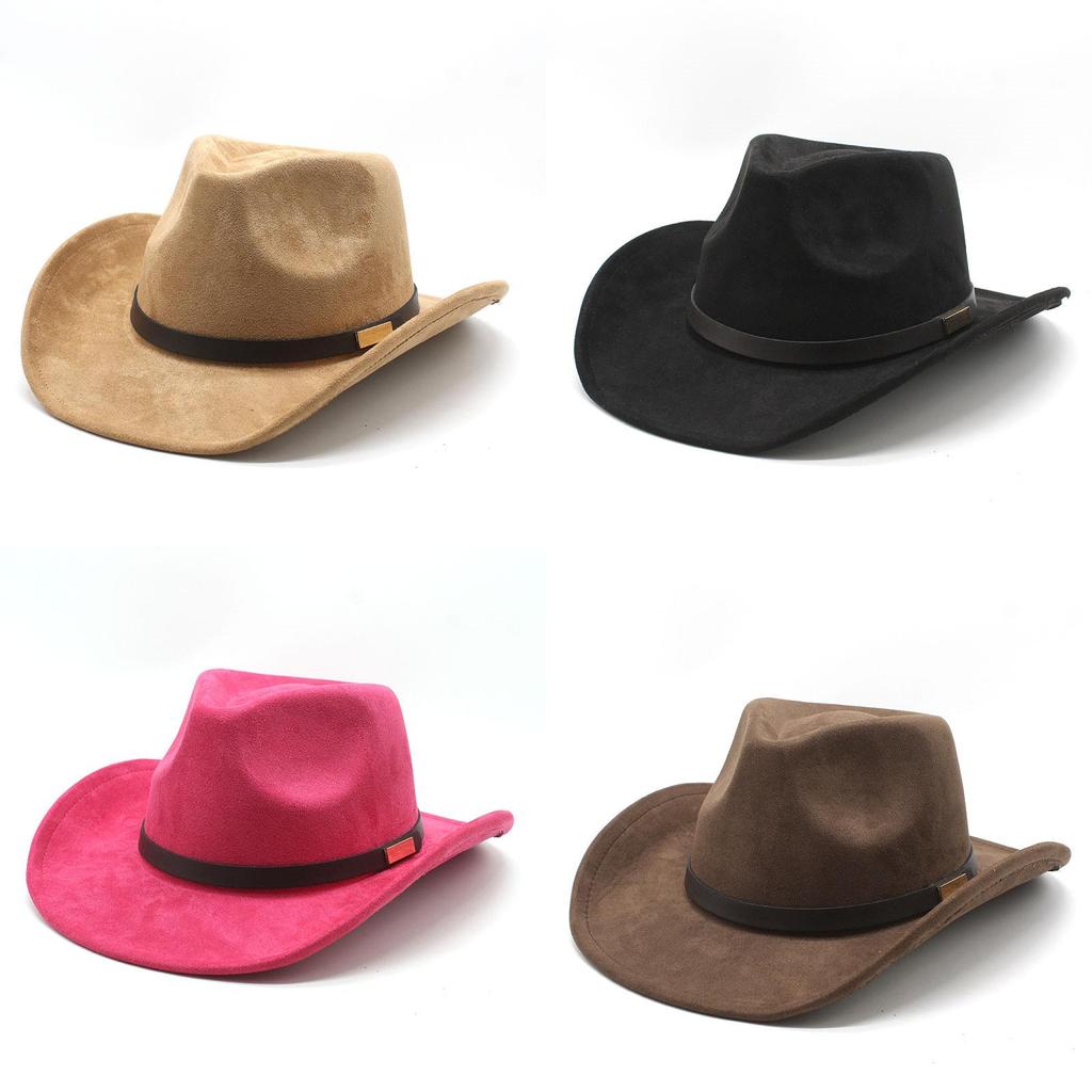 Pattern Vintage Cowboy Hat With Brim For Cultural Festivals And Outdoor Wear