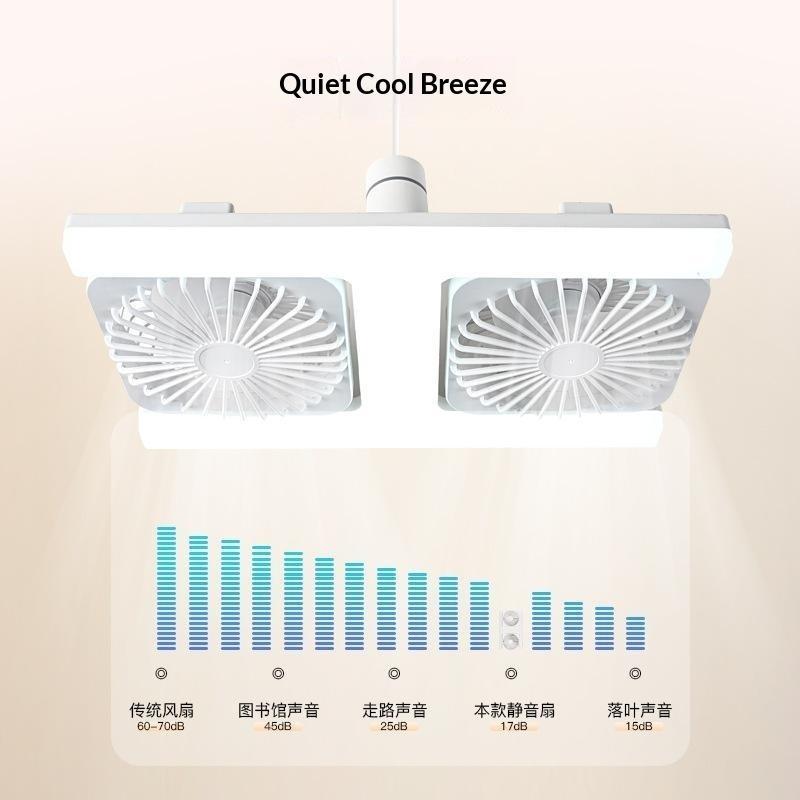 60W Low Ceiling LED Ceiling Fan Light with Remote E27 Socket Dual Fans Energy Saving for Kids Room Home Renovation