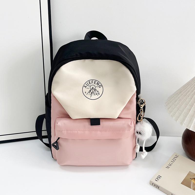 High value backpack Japanese splicing girl college style schoolbag boys and girls high school students junior high school students backpack