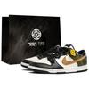 Nike Dunk Wild Time, Kaleidoscope Shopping Bag Abrasion Resistant Low top Skateboard Shoes Unisex Black White Green DD1391-100(Team113-S-BOX)