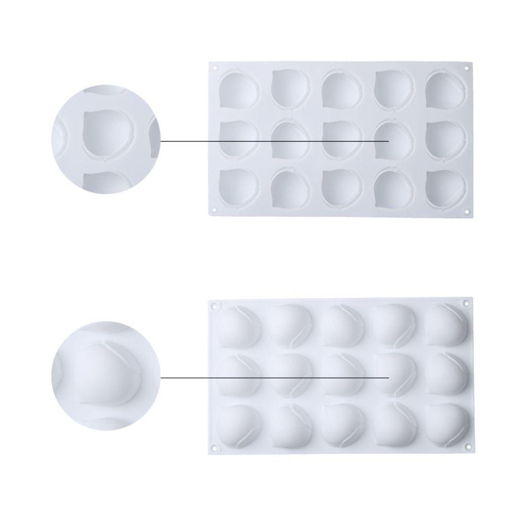 3D Design Chestnut Mousse Mold 15 Cavity Bakeware Mold Stylish Cake Decorating Tools  Pudding