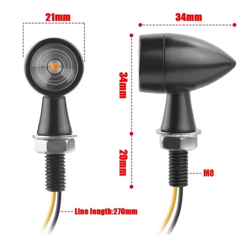 [Nano Type / High Brightness LED] Ultra-small LED Turn Signal, Harley Davidson Micro Mini