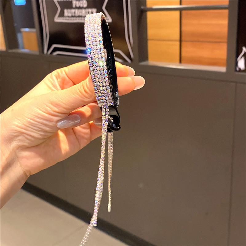 

Элегантные роскошные заколки для волос со стразами и кисточками в виде хвоста, зажим для волос, женские милые заколки для волос, заколки, головные уборы, модные аксессуары для волос разноцветный