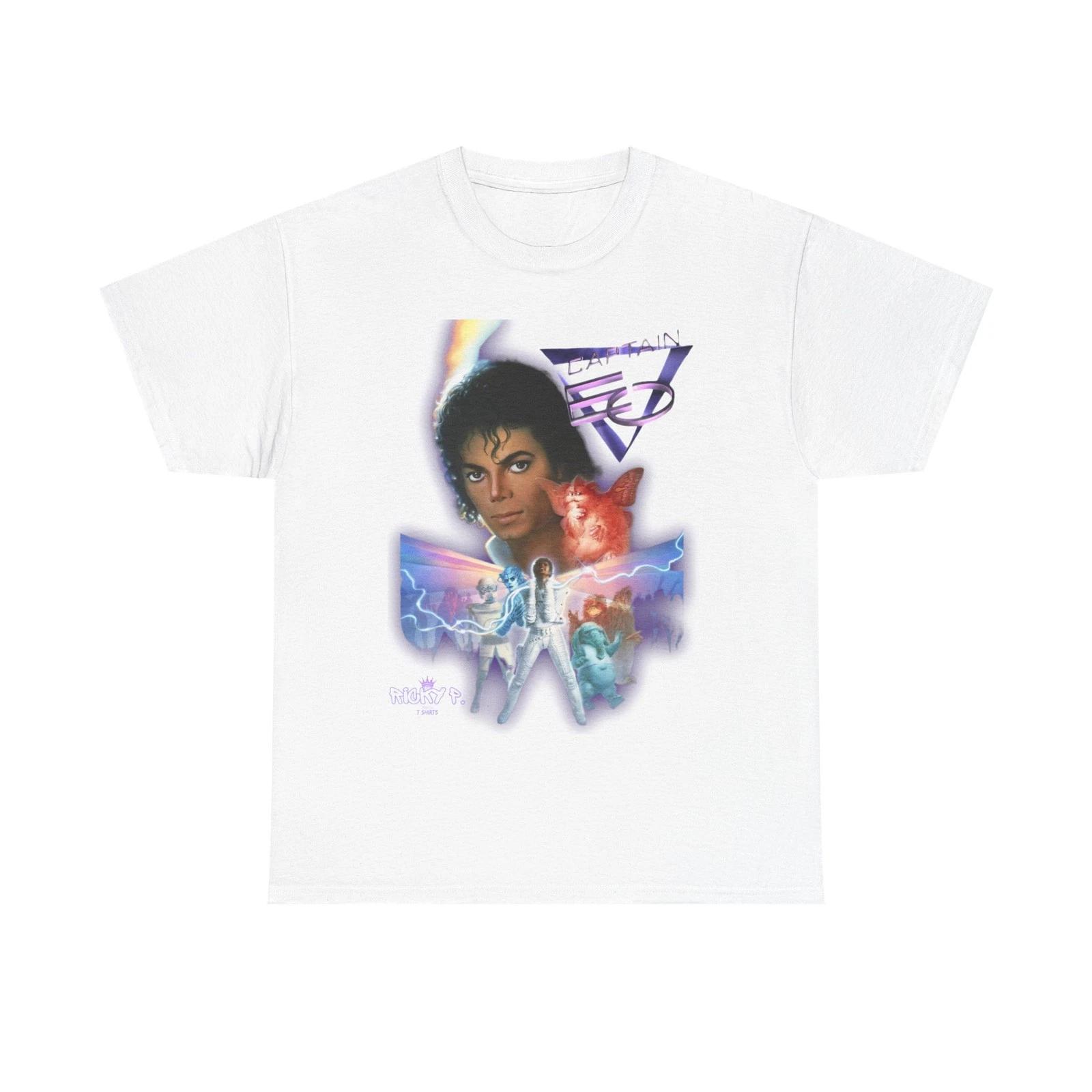 Copy of Michael Jackson Captain EO 1986 Musical 100% Cotton T-shirt Mens Tees Top Unisex Heavy Cotton Tee S