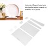 2 Sets Acrylic Easel Stand Multifunctional Stylish Look Compact Clear Picture Display Holder for Phone Book Decorative Plate Platter