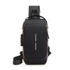 Men's Multifunctional Crossbody Bag with Anti-theft Lock - Versatile Chest and Shoulder Bag with Modern Texture.