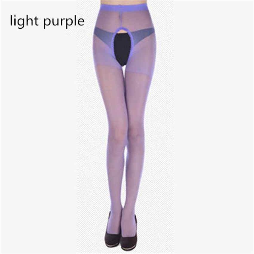 Women Sexy Tights Women Sexy Sheer Pantyhose Open Crotch Sheer Thin Thigh-high Stockings