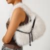 Plush bag women's new autumn and winter leisure chain messenger bag portable fluffy dumpling bag