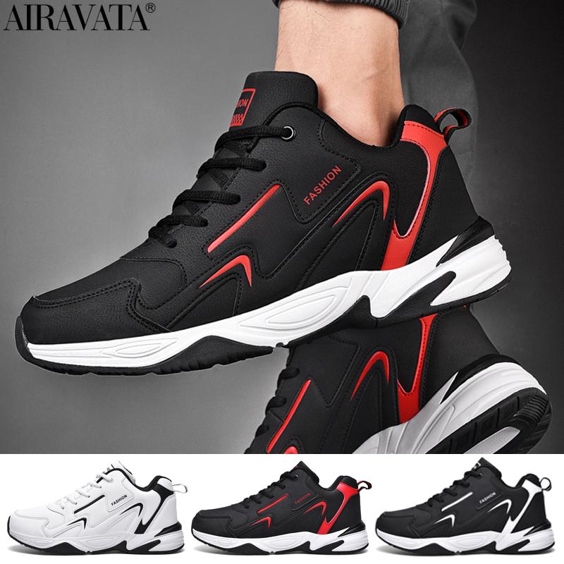 Buy Mens Fashion Sneakers PU Leather Korean Simple Style White Black