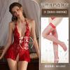 Sexy lingerie sexy lace perspective mesh hot one-piece uniform temptation breast flirting suit