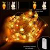 Easter Indoor Decor Copper Wire Bunny Carrot Lights Egg Holiday String Lights Dining Celebration Atmosphere Lighting Decoration