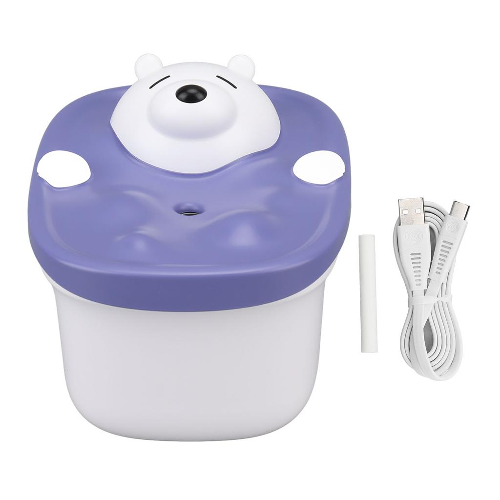 450ml   Desktop Humidifier Bubble Bear Shape USB Charging Moisturizing Humidifier