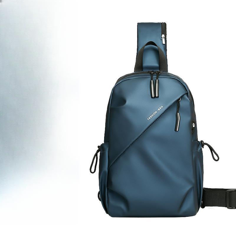 

Модная мужская сумка через плечо Высококлассная повседневная дорожная женская нагрудная сумка Ткань Оксфорд Маленький рюкзак Водонепроницаемая Износостойкая Нагрудная сумка