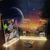 DIY Löschbare Magnetische LED Acryl Nachrichtentafel Nachtlicht