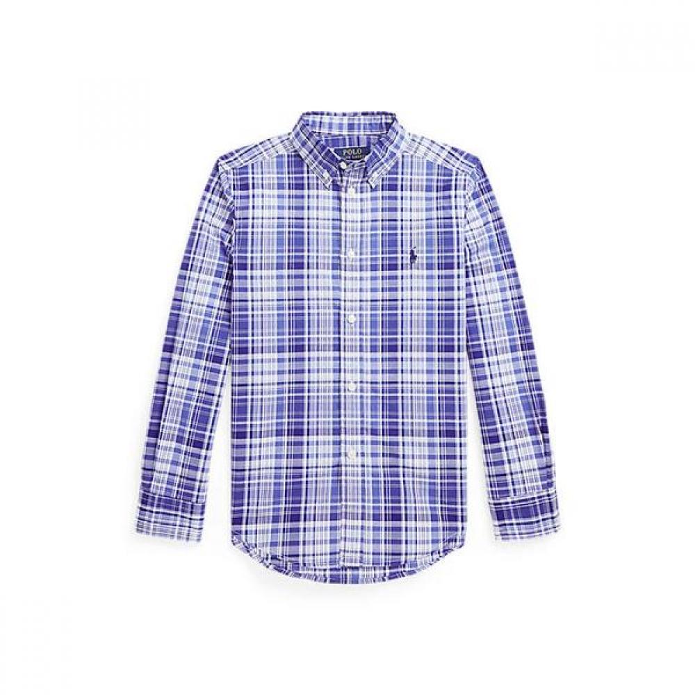 Polo Kids Boys 8 18 Years Old Plaid Cotton Poplin Shirt  Cwpowovy6820338999 S