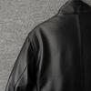 Casual Long Jacket Men Genuine Cow Leather Coat Classic Black Plus Size Jackets Men's Clothes Autumn Winter