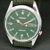 REFURBISHED VINTAGE SEIKO AUTOMATIC JAPAN MENS GREEN DIAL WATCH a433576-2