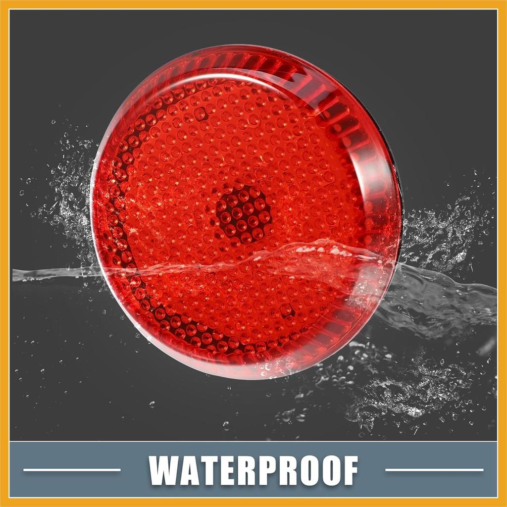 Rear Bumper Reflector Fog Brake Tail Light 81910-02040 8191002040 Red LED for Toyota Corolla 2009-2010 Plastic Red Lens (Set of 2) Replacement