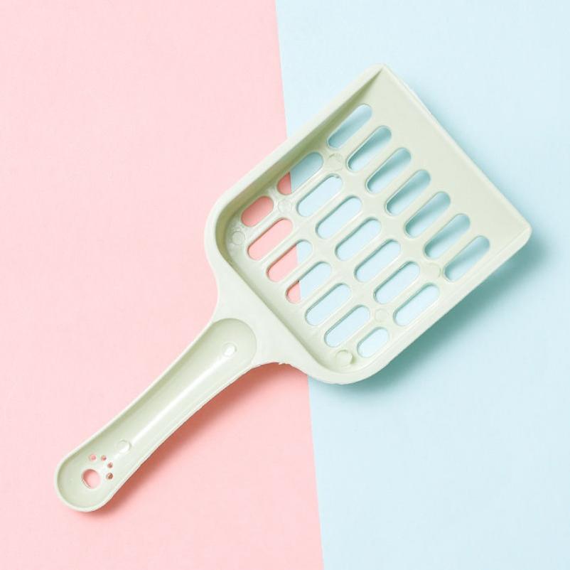 New Pet Litter Shovel Candy Color High Appearance Horizontal Handle Cat Toilet Shovel Poop Pickup Cat Cleaning Supplies