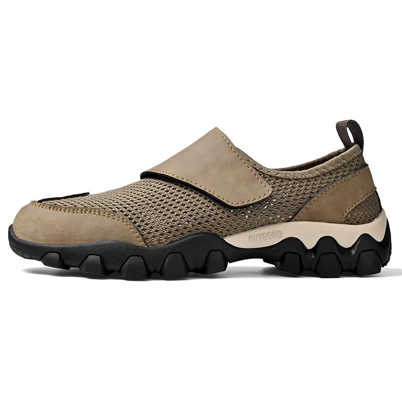 Neue Herren Atmungsaktive Mesh Outdoor Freizeitschuhe für Herren Sommer Wanderschuhe Sneaker Sportliche Walking Schuhe Große Größe