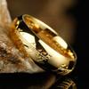 Stylish Men Trendy Stainless Steel Laser Engraving Fine Couples Nuptial Bridal Rings Women Stylish Stylish Movie Jewelry Souvenir GiftsTrendy Jewelry