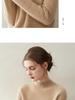Women's 100% Cashmere Raglan Sleeve Sweater - Half-High Neck Knitted Pullover for Autumn & Winter