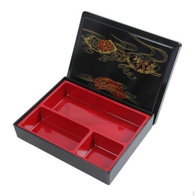 Japonská Bento krabička Nádoba na jídlo Servírování svačiny 3 přihrádky Talíř pro lezení Rybaření