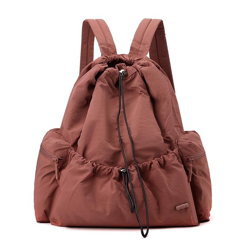 New Women's Large Capacity Backpack Drawstring Lightweight Sports Badminton Bag